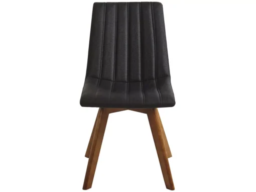 Lot De 2 Chaises De Salle à Manger En Tissu Noir CALGARY -Meilleur Meubles Magasin chaise 11711805