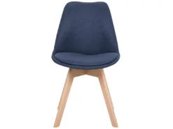 Lot De 2 Chaises En Tissu Bleu Foncé DAKOTA II -Meilleur Meubles Magasin chaise 11712723