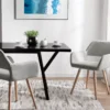 Lot De 2 Chaises De Salle à Manger Grises Claires CHICAGO -Meilleur Meubles Magasin chaise 11722387