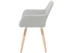 Lot De 2 Chaises De Salle à Manger Grises Claires CHICAGO -Meilleur Meubles Magasin chaise 11722401