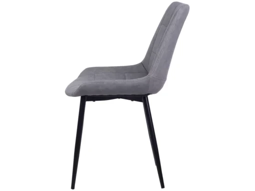 Lot De 2 Chaises En Cuir PU Gris MELROSE -Meilleur Meubles Magasin chaise 11722563