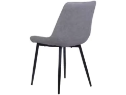 Lot De 2 Chaises En Cuir PU Gris MELROSE -Meilleur Meubles Magasin chaise 11722565