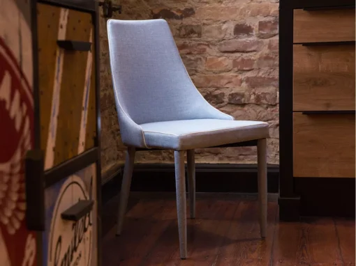 2 Chaises En Tissu Bleu Clair CAMINO -Meilleur Meubles Magasin chaise 11723499