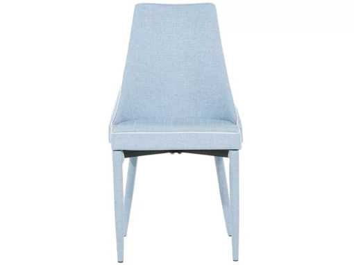 2 Chaises En Tissu Bleu Clair CAMINO -Meilleur Meubles Magasin chaise 11723507