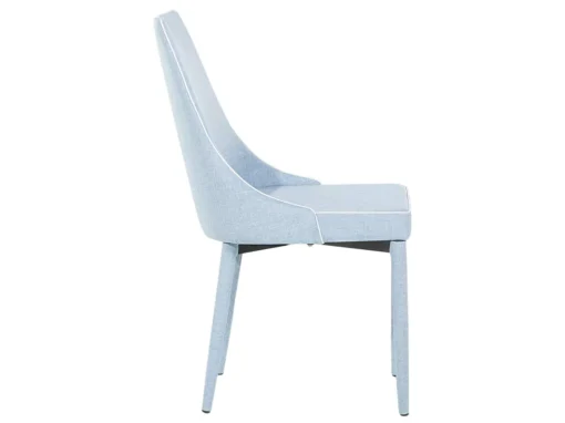2 Chaises En Tissu Bleu Clair CAMINO -Meilleur Meubles Magasin chaise 11723509