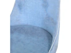 2 Chaises En Tissu Bleu Clair CAMINO -Meilleur Meubles Magasin chaise 11723517