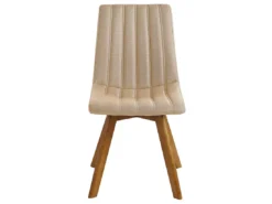 Lot De 2 Chaises De Salle à Manger En Tissu Beige Sable CALGARY -Meilleur Meubles Magasin chaise 12335977