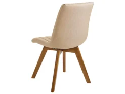 Lot De 2 Chaises De Salle à Manger En Tissu Beige Sable CALGARY -Meilleur Meubles Magasin chaise 12335983
