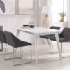 Lot De 2 Chaises De Salle à Manger En Tissu Gris Foncé ARCATA -Meilleur Meubles Magasin chaise 12338315