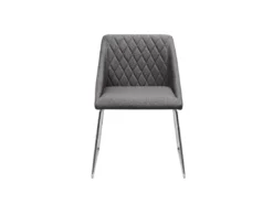 Lot De 2 Chaises De Salle à Manger En Tissu Gris Foncé ARCATA -Meilleur Meubles Magasin chaise 12338325