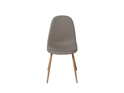 Deux Chaises De Salle à Manger En Tissu Gris-marron BRUCE -Meilleur Meubles Magasin chaise 12597309