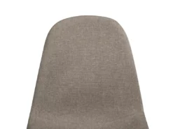 Deux Chaises De Salle à Manger En Tissu Gris-marron BRUCE -Meilleur Meubles Magasin chaise 12597317