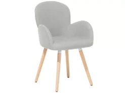 Lot De 2 Chaises Grises Claires BROOKVILLE -Meilleur Meubles Magasin chaise 13173051