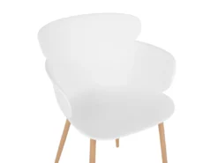 Lot De 2 Chaises De Salle à Manger Blanches SUMKLEY -Meilleur Meubles Magasin chaise 13319327