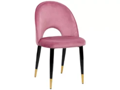 Lot De 2 Chaises En Velours Rose MAGALIA -Meilleur Meubles Magasin chaise 13532937