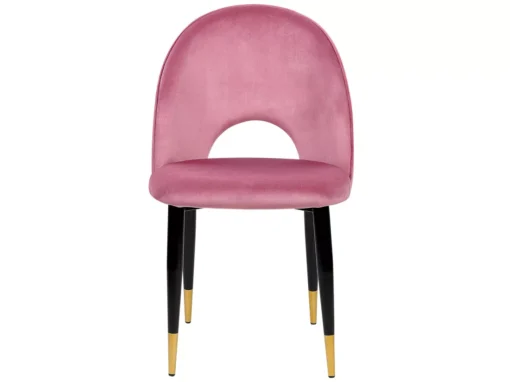 Lot De 2 Chaises En Velours Rose MAGALIA -Meilleur Meubles Magasin chaise 13532939