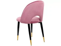 Lot De 2 Chaises En Velours Rose MAGALIA -Meilleur Meubles Magasin chaise 13532941