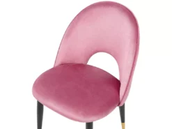 Lot De 2 Chaises En Velours Rose MAGALIA -Meilleur Meubles Magasin chaise 13532943