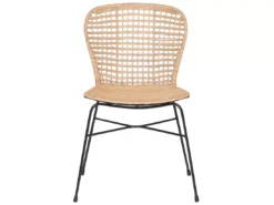 Lot De 2 Chaises En Rotin Clair ELFROS -Meilleur Meubles Magasin chaise 14837161