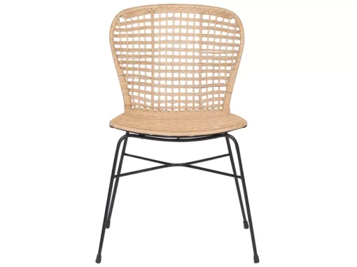Lot De 2 Chaises En Rotin Clair ELFROS -Meilleur Meubles Magasin chaise 14837161