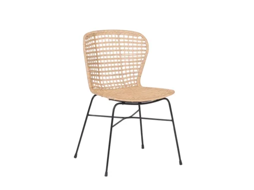 Lot De 2 Chaises En Rotin Clair ELFROS -Meilleur Meubles Magasin chaise 14837163