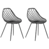 Lot De 2 Chaises De Salle à Manger Noires CANTON -Meilleur Meubles Magasin chaise 16268377