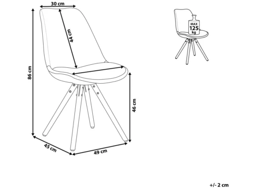 Chaise Design En Plastique Noir Brillant DAKOTA -Meilleur Meubles Magasin chaise 16280219