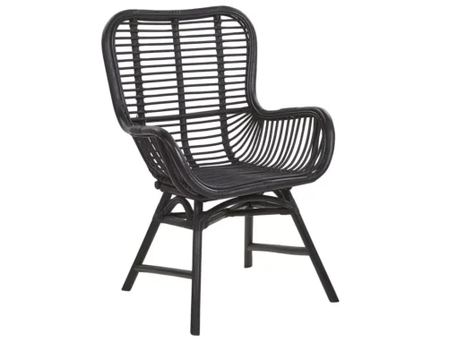 Chaise En Rotin Noir TOGO -Meilleur Meubles Magasin chaise 16285055
