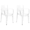 Lot De 2 Chaises De Salle à Manger Transparentes KENWOOD -Meilleur Meubles Magasin chaise 16433859
