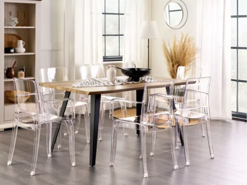 Lot De 2 Chaises De Salle à Manger Transparentes KENWOOD -Meilleur Meubles Magasin chaise 16433861