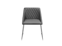 Lot De 2 Chaises De Salle à Manger En Cuir PU Gris ARCATA -Meilleur Meubles Magasin chaise 16688163