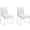 Deux Chaises De Salle à Manger En Cuir PU Blanc KIRON -Meilleur Meubles Magasin chaise 16688263
