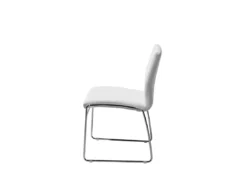 Deux Chaises De Salle à Manger En Cuir PU Blanc KIRON -Meilleur Meubles Magasin chaise 16688271
