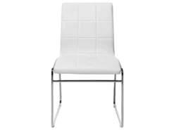 Deux Chaises De Salle à Manger En Cuir PU Blanc KIRON -Meilleur Meubles Magasin chaise 16688275