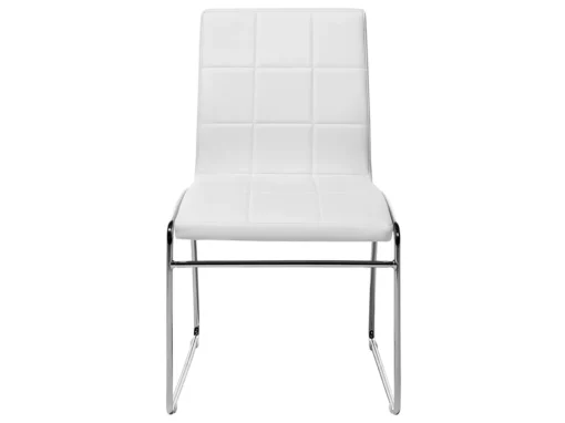 Deux Chaises De Salle à Manger En Cuir PU Blanc KIRON -Meilleur Meubles Magasin chaise 16688275