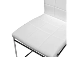 Deux Chaises De Salle à Manger En Cuir PU Blanc KIRON -Meilleur Meubles Magasin chaise 16688279