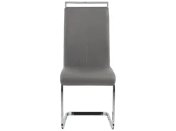Lot De 2 Chaises De Salle à Manger En Cuir PU Gris GREEDIN -Meilleur Meubles Magasin chaise 16688287