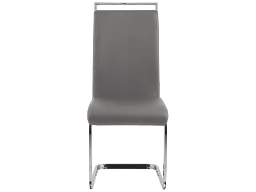 Lot De 2 Chaises De Salle à Manger En Cuir PU Gris GREEDIN -Meilleur Meubles Magasin chaise 16688287