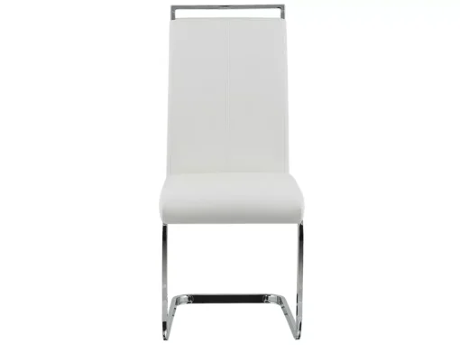 Lot De 2 Chaises De Salle à Manger En Cuir PU Blanc Cassé GREEDIN -Meilleur Meubles Magasin chaise 16689465