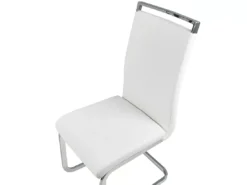 Lot De 2 Chaises De Salle à Manger En Cuir PU Blanc Cassé GREEDIN -Meilleur Meubles Magasin chaise 16689471