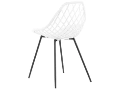 Lot De 2 Chaises De Salle à Manger Blanches CANTON -Meilleur Meubles Magasin chaise 16701751