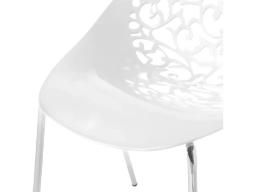 Ensemble De 4 Chaises Blanches MUMFORD -Meilleur Meubles Magasin chaise 16701771