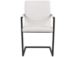 Lot De 2 Chaises De Salle à Manger En Cuir PU Blanc Cassé BUFORD -Meilleur Meubles Magasin chaise 16702727