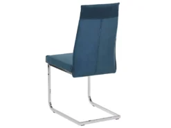 Lot De 2 Chaises De Cuisine En Velours Blue ROCKFORD -Meilleur Meubles Magasin chaise 16702785