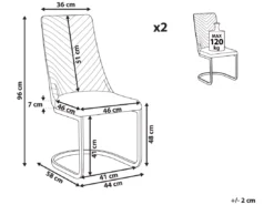Lot De 2 Chaises De Salle à Manger En Velours Vert émeraude ALTOONA -Meilleur Meubles Magasin chaise 16702845