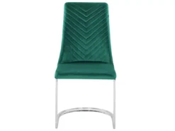 Lot De 2 Chaises De Salle à Manger En Velours Vert émeraude ALTOONA -Meilleur Meubles Magasin chaise 16702849