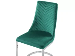 Lot De 2 Chaises De Salle à Manger En Velours Vert émeraude ALTOONA -Meilleur Meubles Magasin chaise 16702853