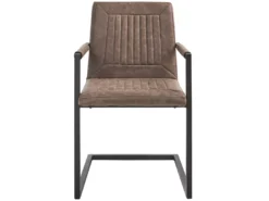 Lot De 2 Chaises De Salle à Manger En Cuir PU Marron BRANDOL -Meilleur Meubles Magasin chaise 16702861