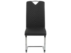 Lot De 2 Chaises De Salle à Manger En Cuir PU Noir PICKNES -Meilleur Meubles Magasin chaise 16702999