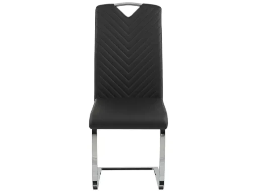 Lot De 2 Chaises De Salle à Manger En Cuir PU Noir PICKNES -Meilleur Meubles Magasin chaise 16702999
